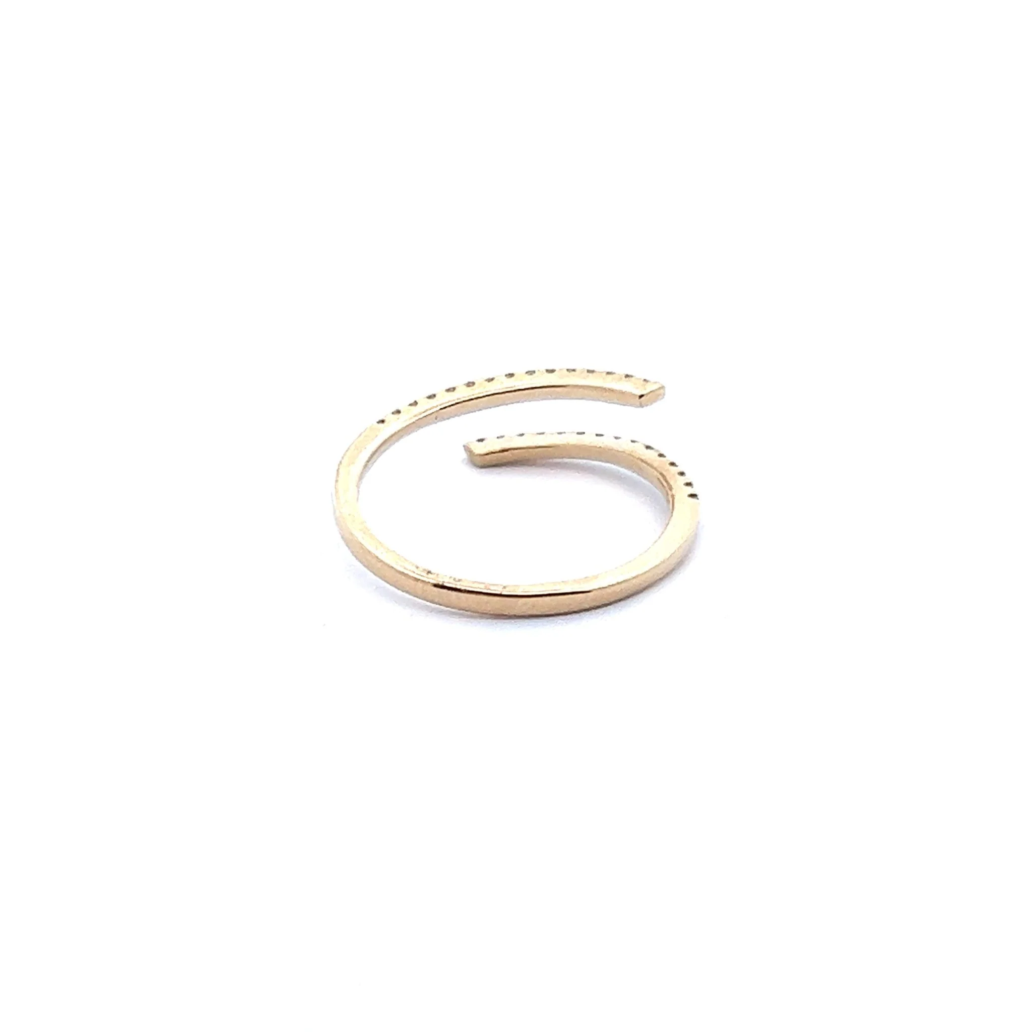 14K Diamond Bypass Ring - Image 2