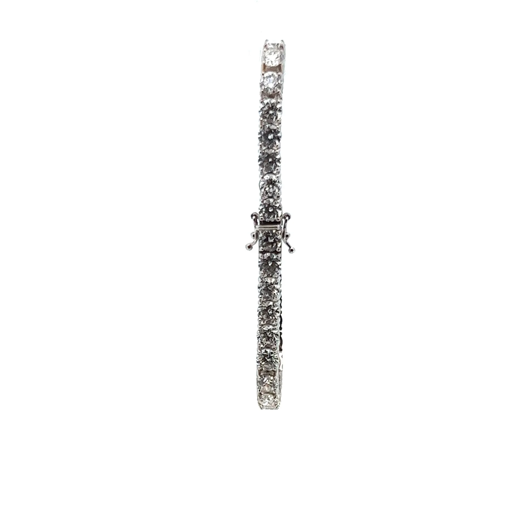 14k White Gold Diamond Bracelet - Image 5