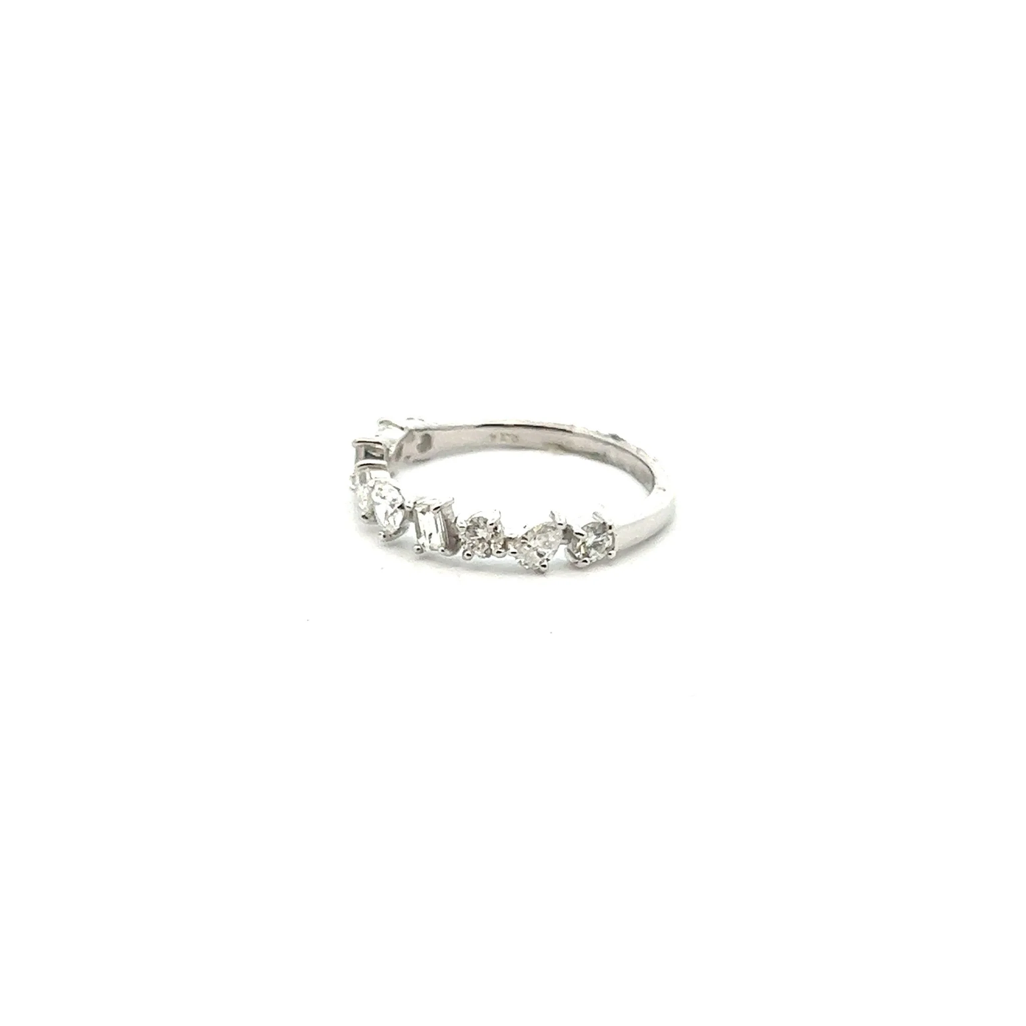 18K White Gold Multi-Shape Diamond Ring - Image 3