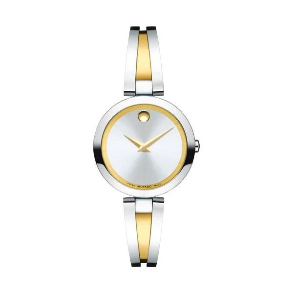 Aleena Yellow Gold Silver-Toned Metallic Museum