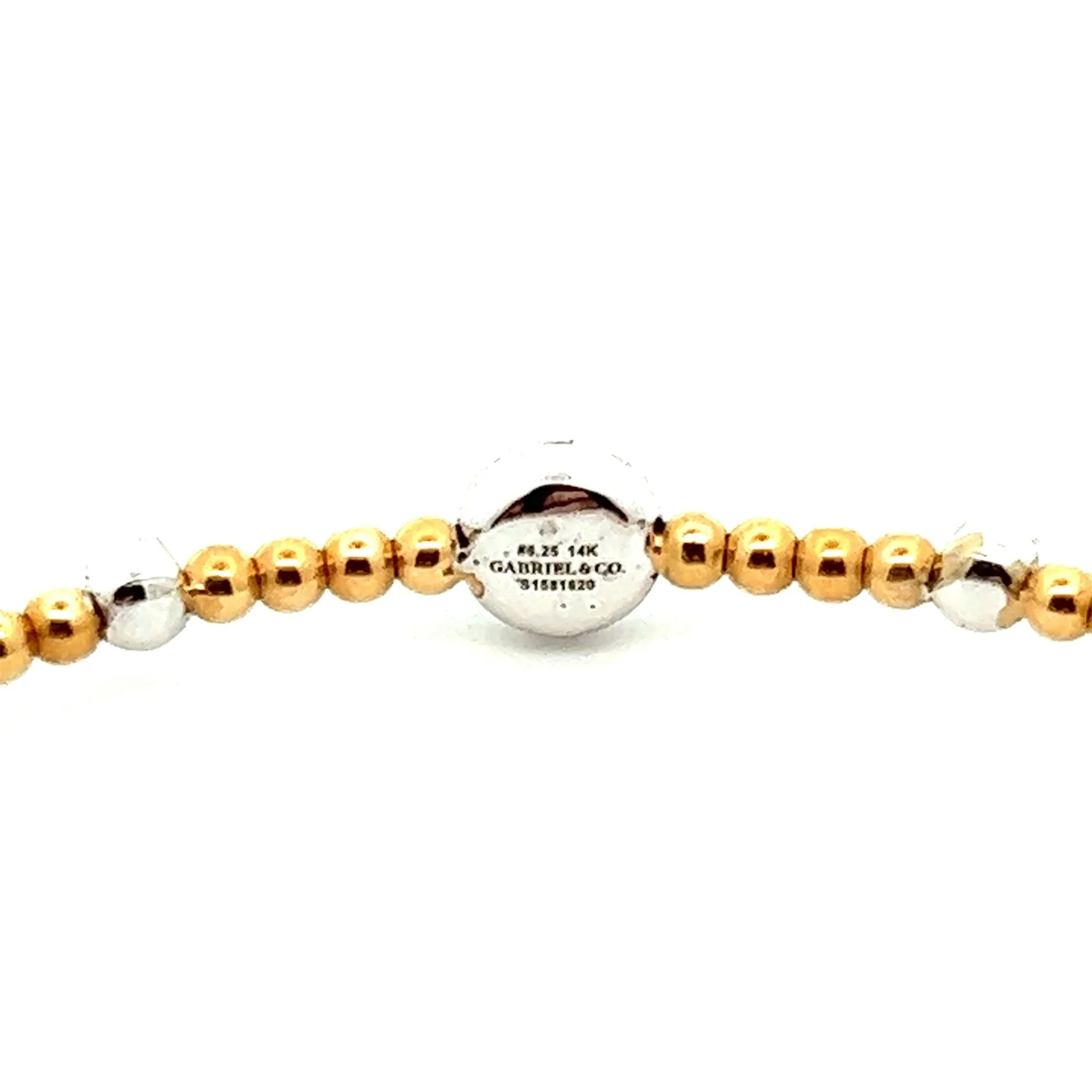 Gabriel & Co. 14k Yellow Gold Bujukan Cluater Station Cuff - Image 3