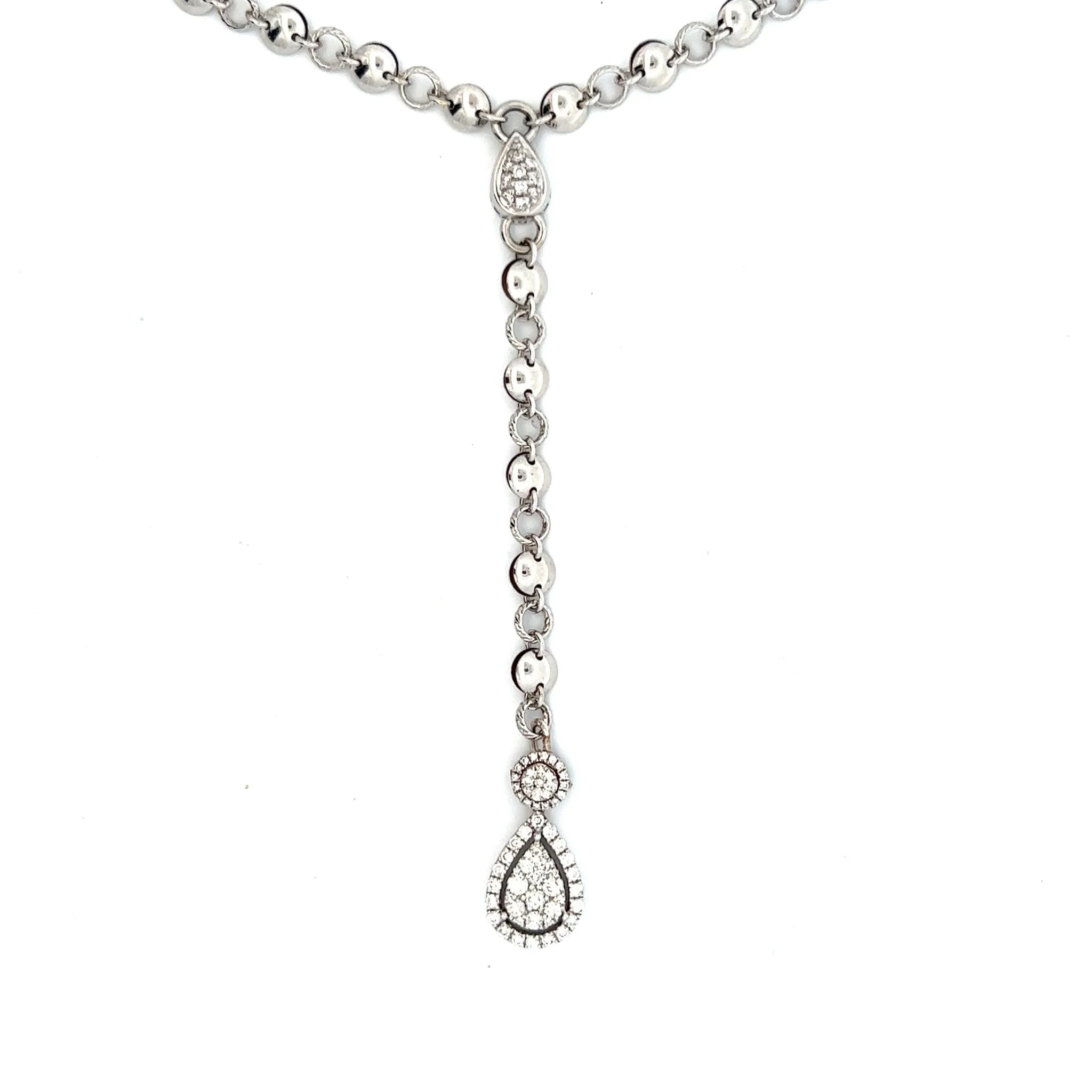 Eighteen Karat Gold Italian Lariat Necklace