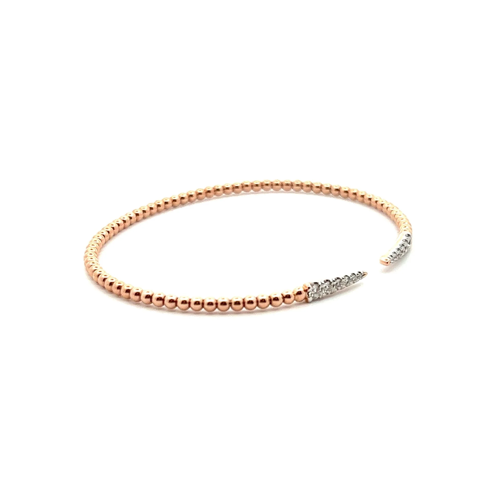 Gabriel & Co. 14k Rose Gold Bujukan Spiked Bracelet - Image 2