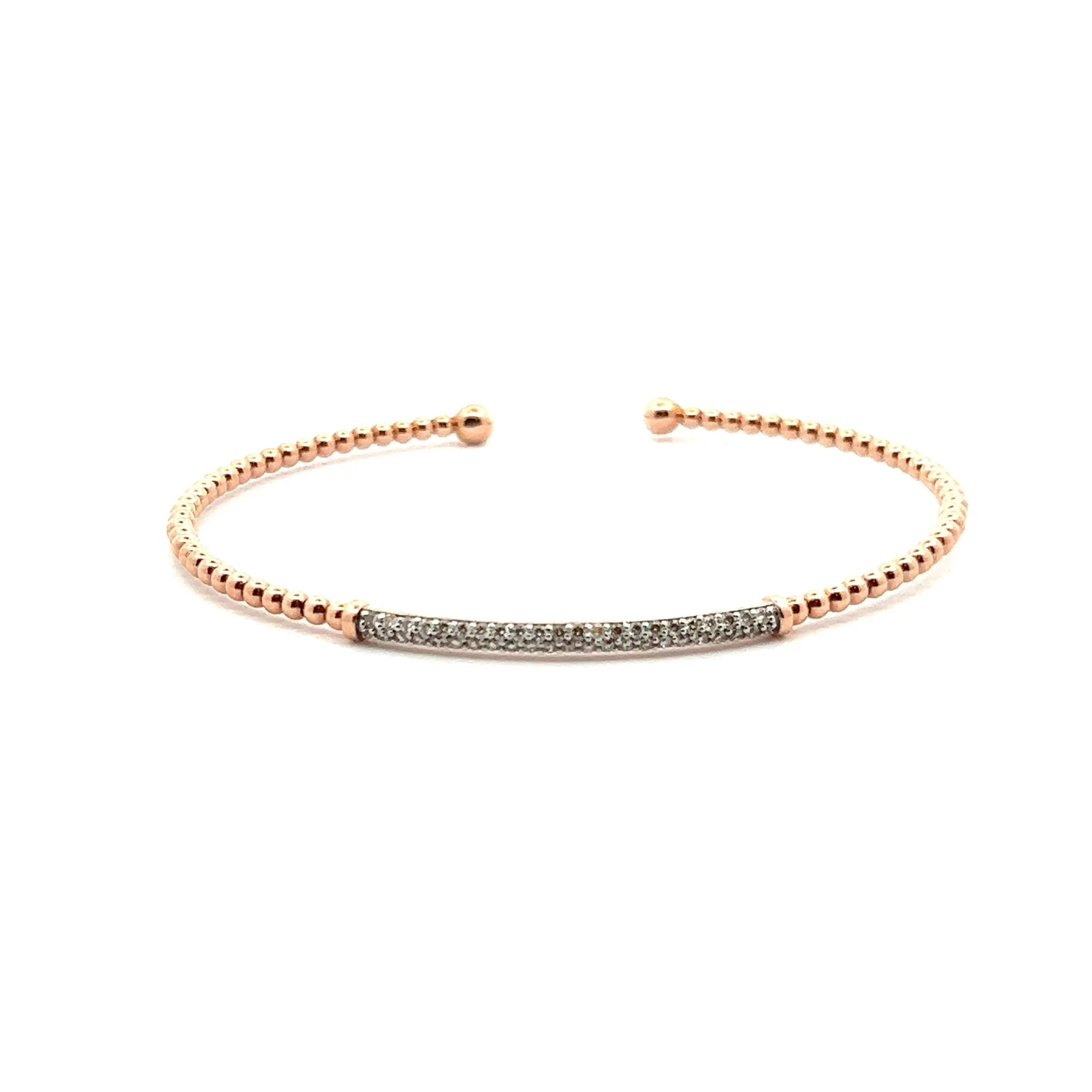 Gabriel & Co. 14k Rose Gold Bujukan Split Cuff Bracelet