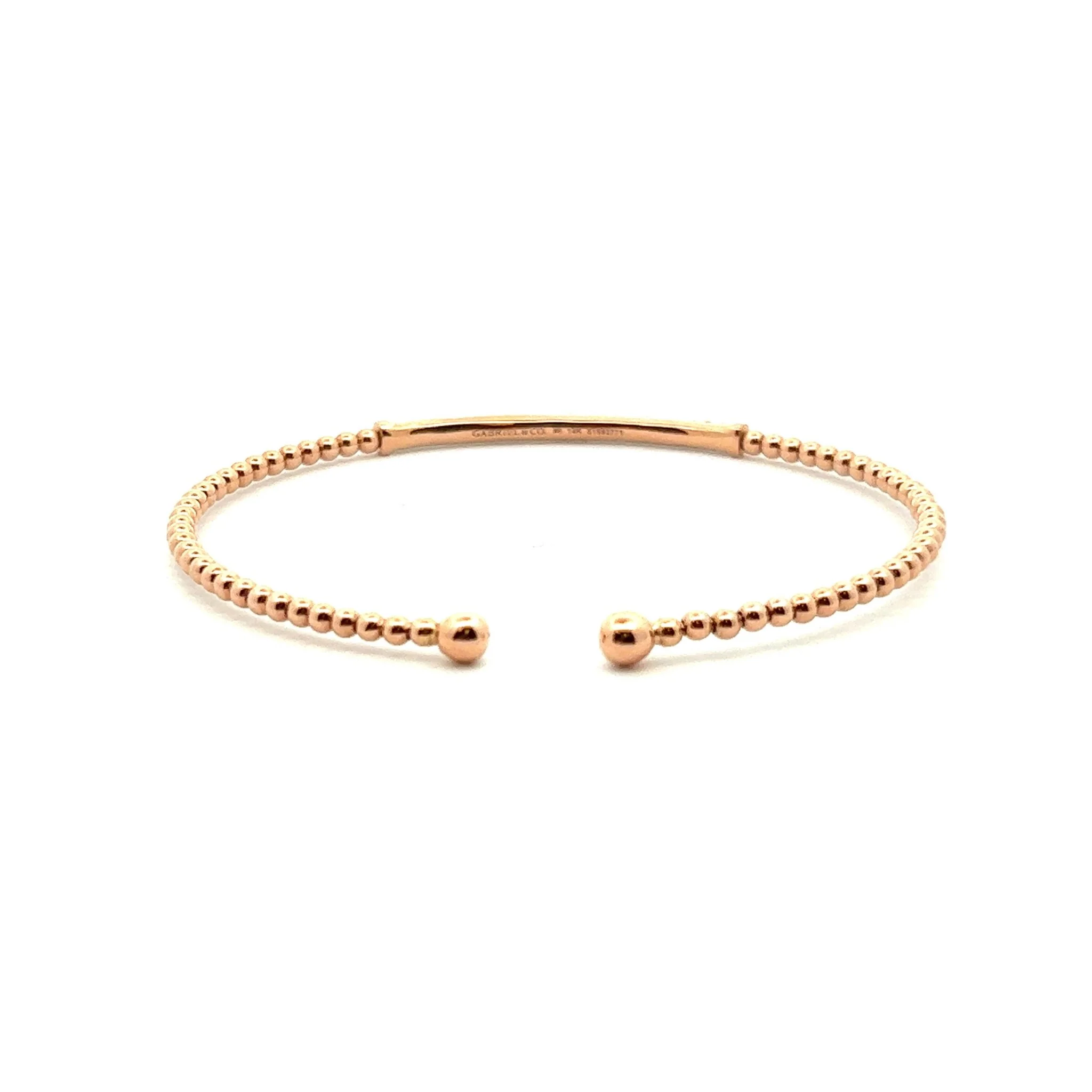 Gabriel & Co. 14k Rose Gold Bujukan Split Cuff Bracelet - Image 2