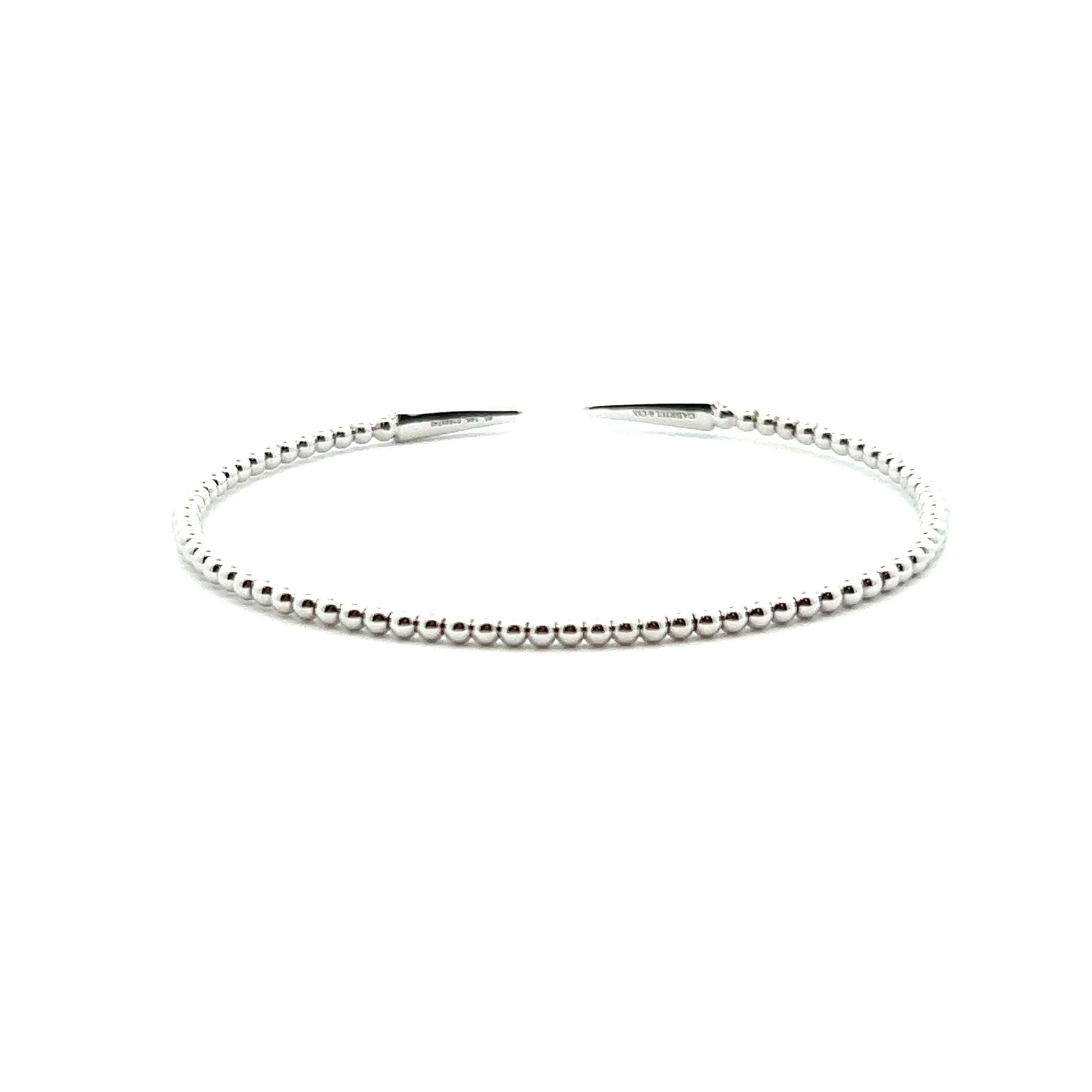 Gabriel & Co. 14k White Gold Bujukan Bangle Bracelet with Dia Diamonds - Image 2