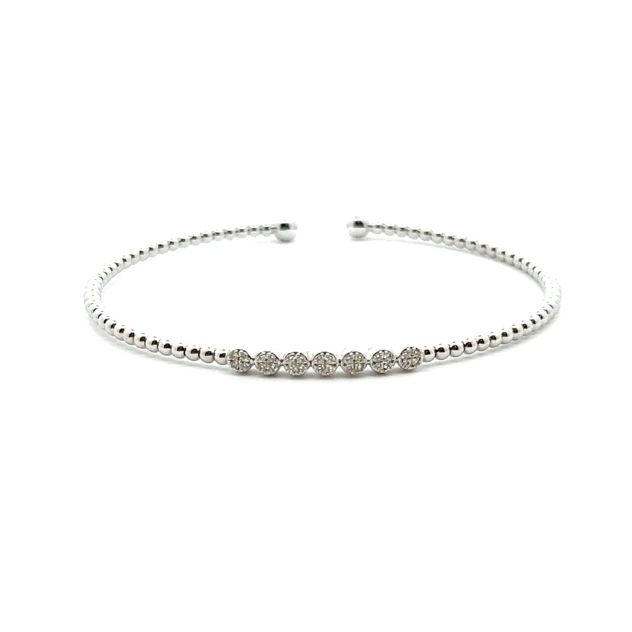 Gabriel & Co. 14k White Gold Bujukan Flex Bracelet