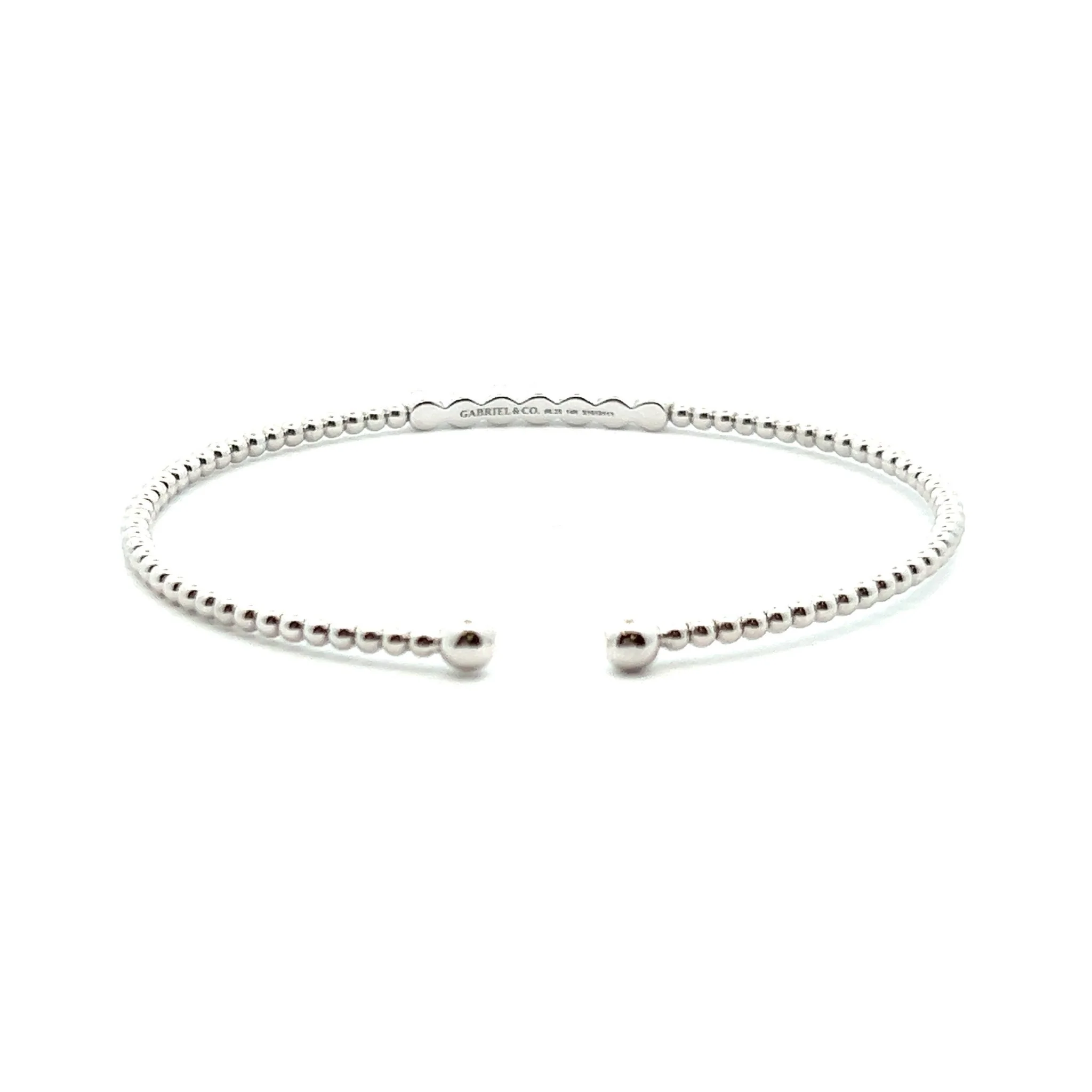 Gabriel & Co. 14k White Gold Bujukan Flex Bracelet - Image 3