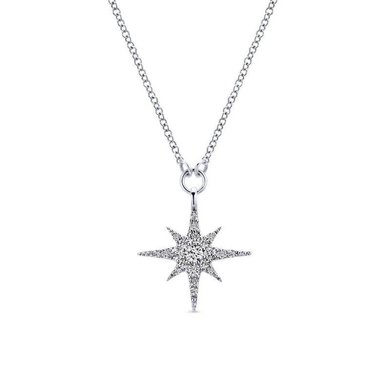 Gabriel & Co. 14k White Gold Kaslique Diamond Necklace