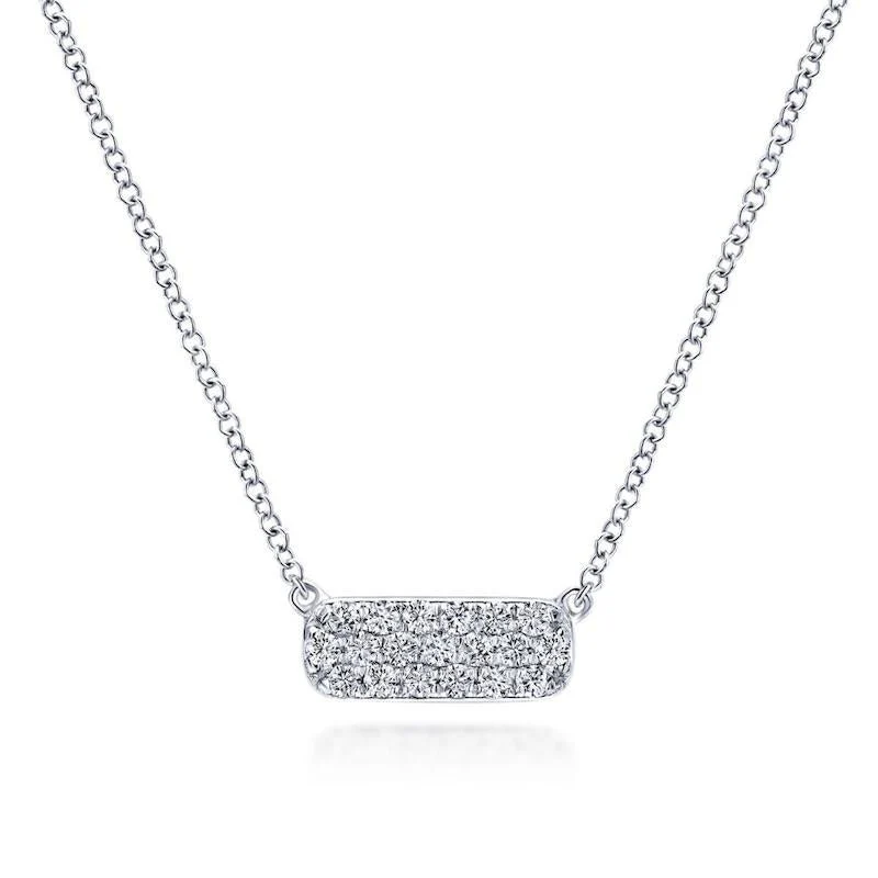 Gabriel & Co. 14k White Gold Lusso Diamond Necklace