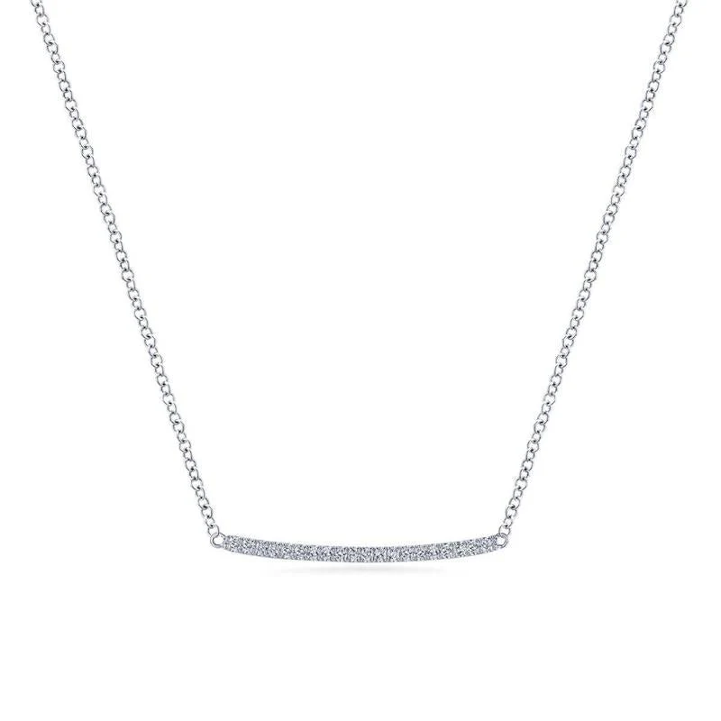 Gabriel & Co. 14k White Gold Lusso Diamond Necklace