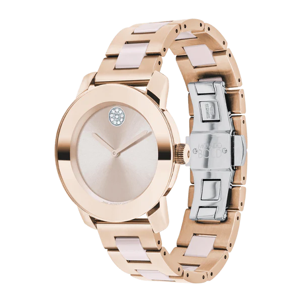 Movado BOLD 36mm Ceramic Rose Gold -3600639 - Image 2