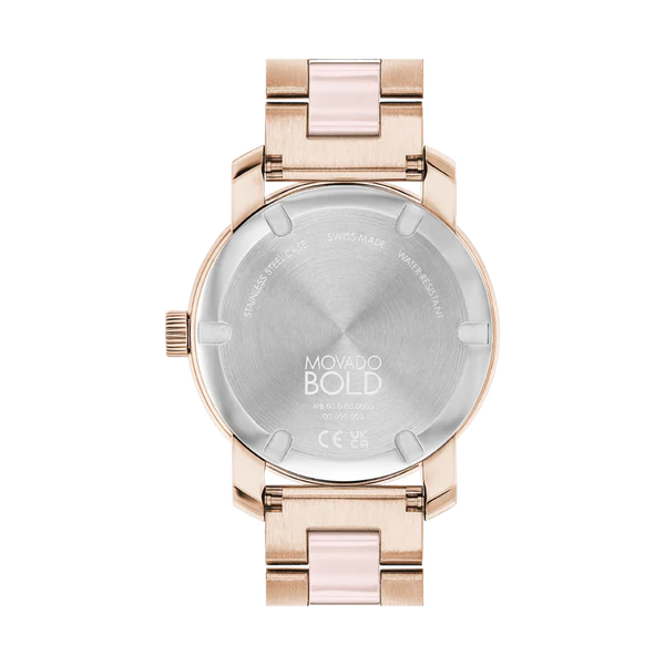 Movado BOLD 36mm Ceramic Rose Gold -3600639 - Image 3