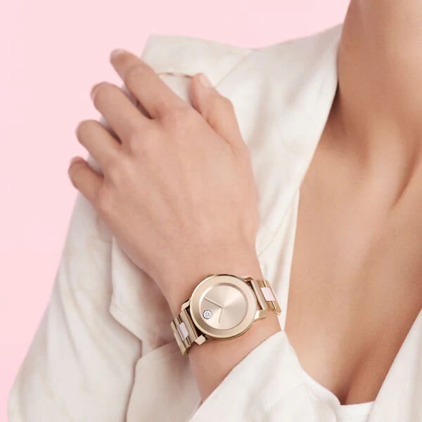 Movado BOLD 36mm Ceramic Rose Gold -3600639 - Image 4