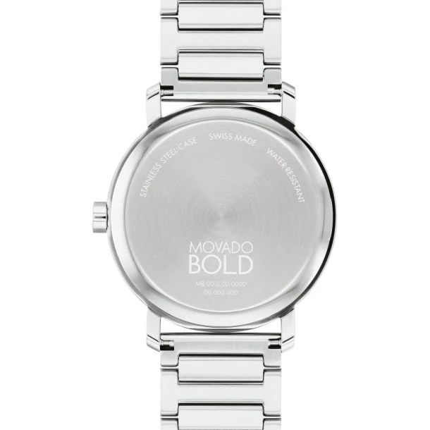 Movado BOLD Evolution Blue Dial Stainless Steel Bracelet Watch | 40mm | 3601155 - Image 3