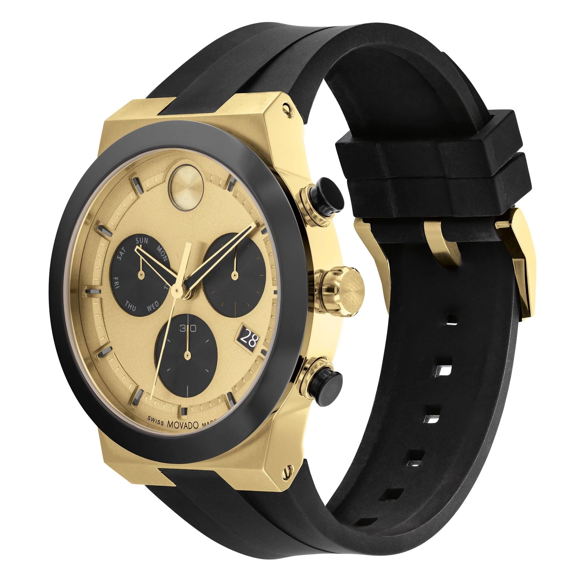 Movado BOLD Fusion Black Silicone Strap Watch | 44.5mm | 3600895 - Image 2