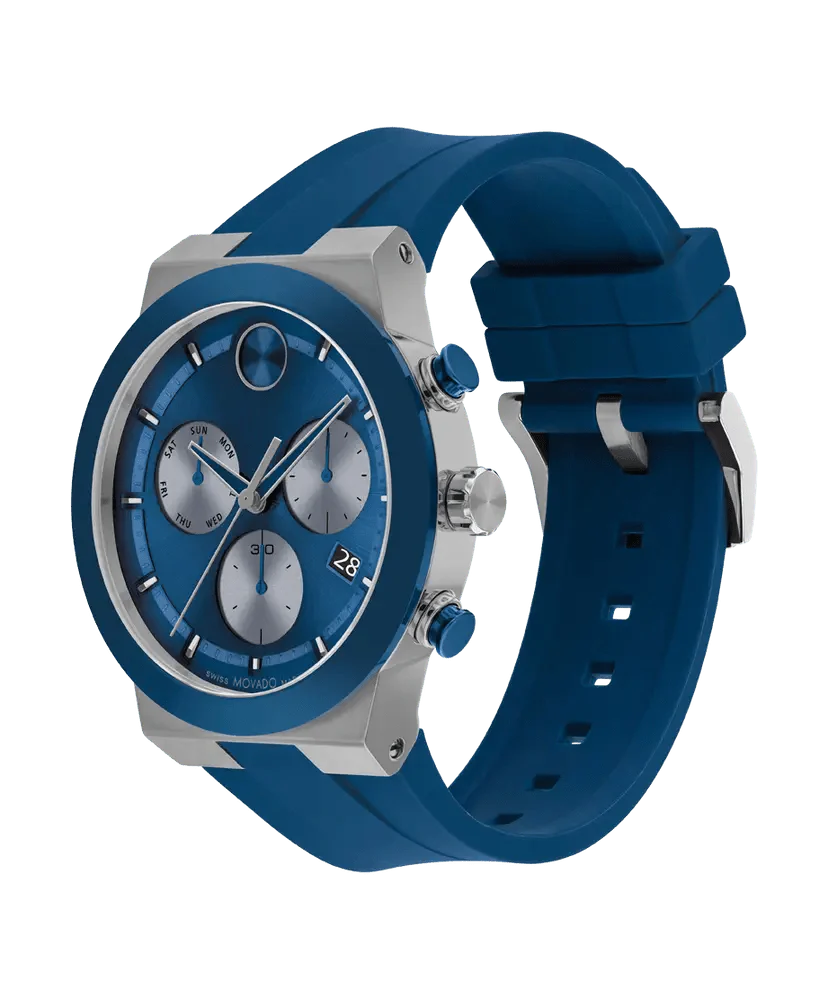 Movado Bold Fusion Blue Chronograph Quartz 44mm -3601197 - Image 2