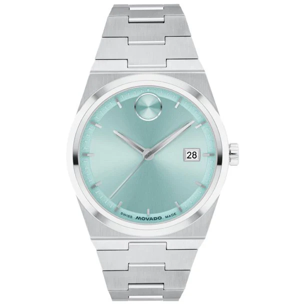 Movado Bold Quest Blue Dial Stainless Steel Bracelet Watch 35mm - 3601186