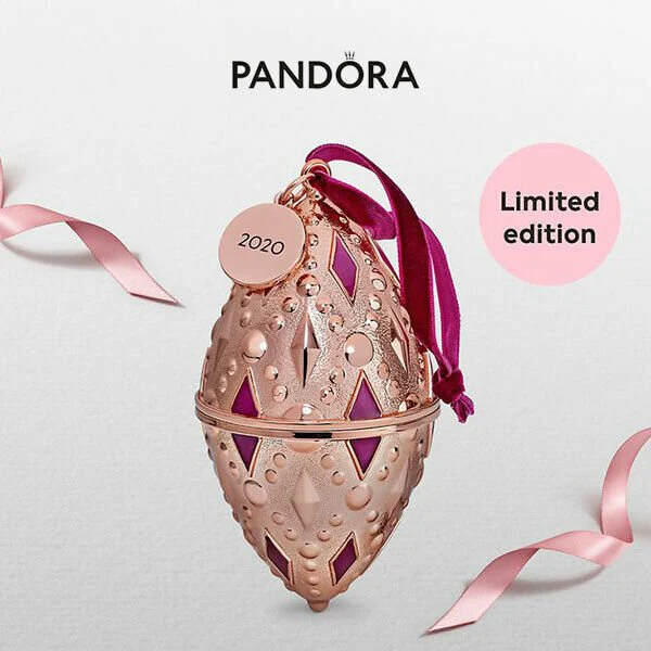 Pandora 2020 Holiday Ornament with Charm 789170C01