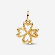 Pandora ME Heart Four Leaf Clover Medallion Charm 763034C01 - Image 2