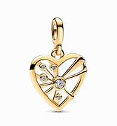 Pandora ME Heart Sunburst Small Medallion Charm 762691C01