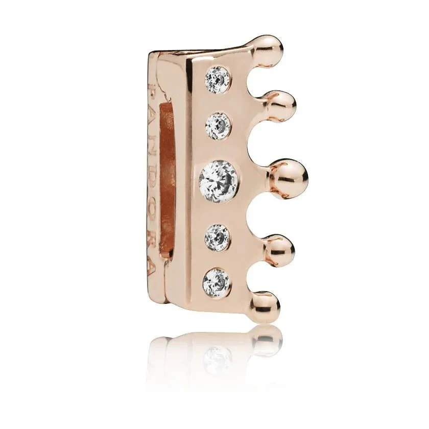 Pandora Reflexions Collection Rose Gold Tone Clip/ Charm 787599CZ