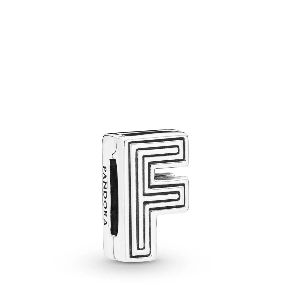 Pandora Reflexions Collection Letter F Clip Charm 798202
