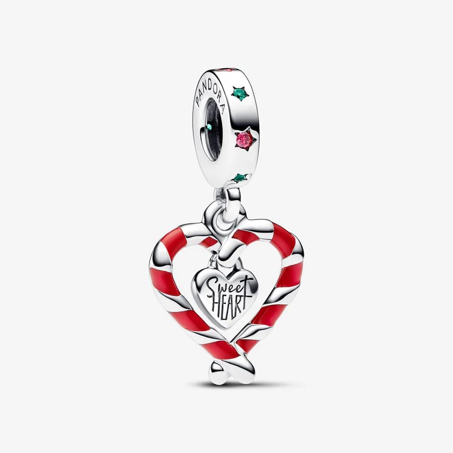 Pandora 2023 Holiday Ornament with Candy Cane Charm 792822C01 - Image 2