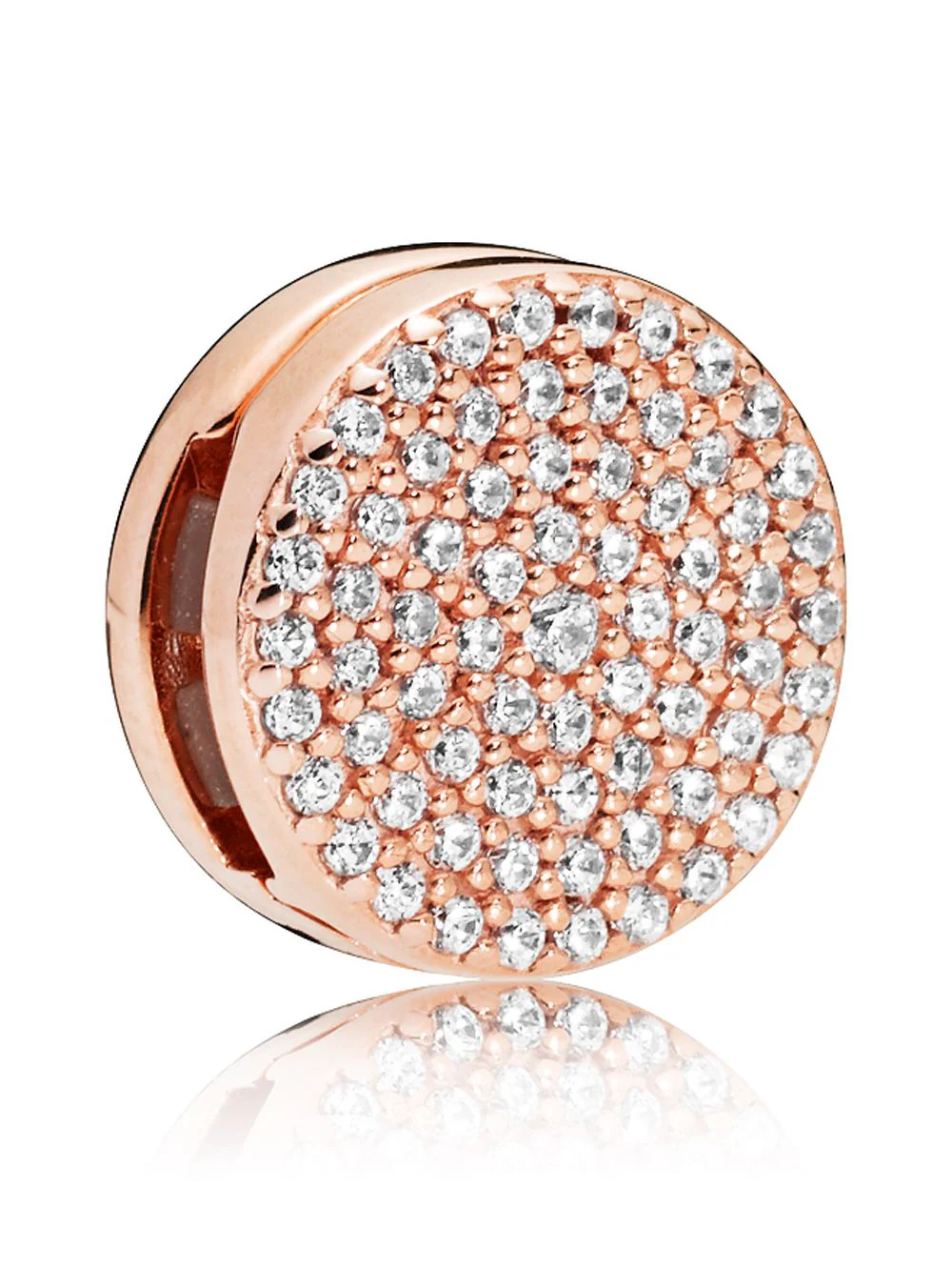Pandora Reflexions Collection Rose Tone Dazzling Elegance Clip/ Charm 787583CZCZ