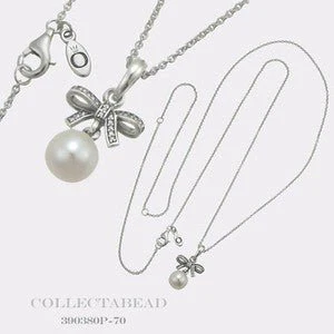 PANDORA Delicate Sentiments, White Pearl & Clear CZ Pendant 390380P-70 - Image 3