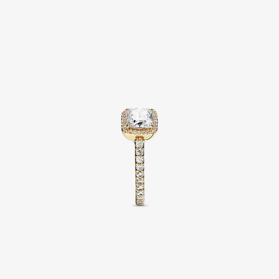 Pandora Square Sparkle Halo Ring - Image 4
