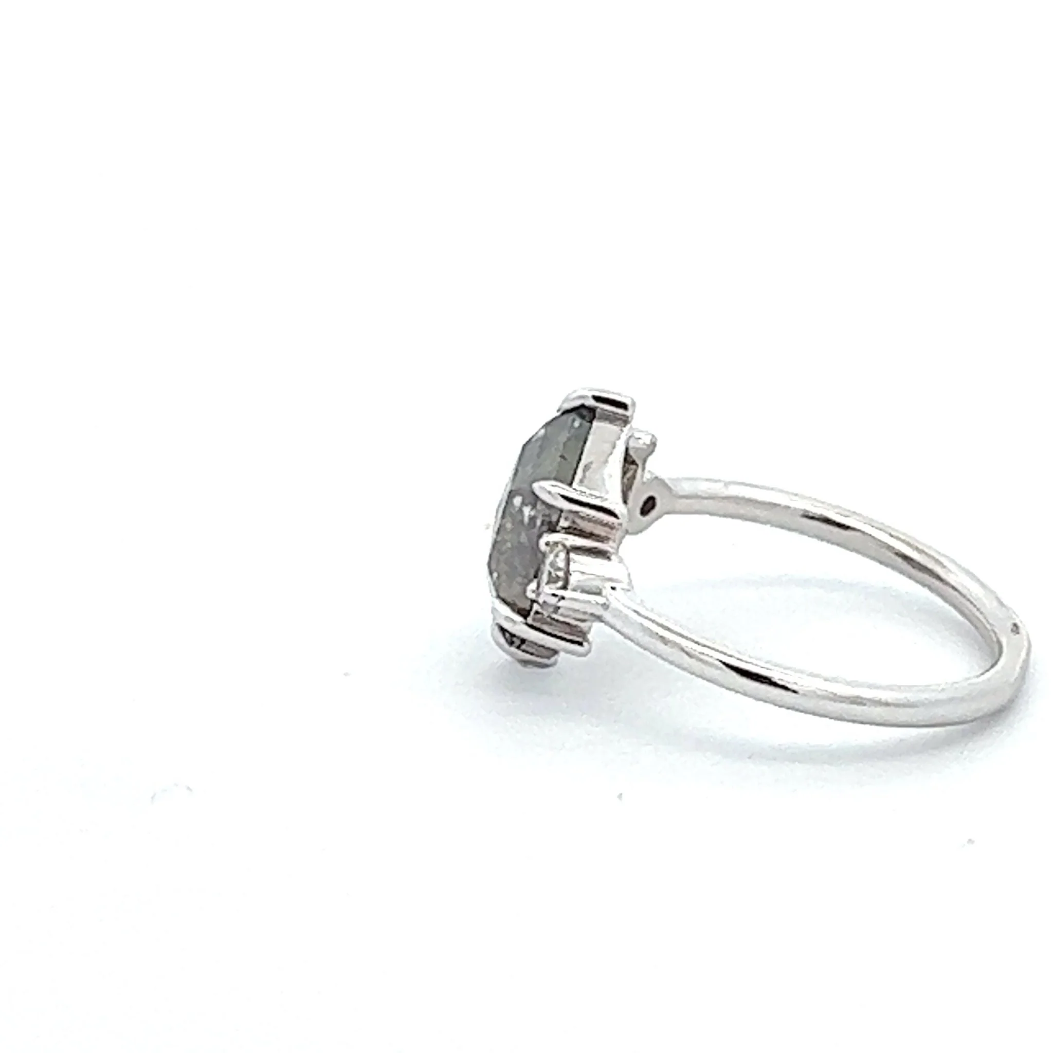 Salt and Pepper Natural Diamond Ring - Image 2