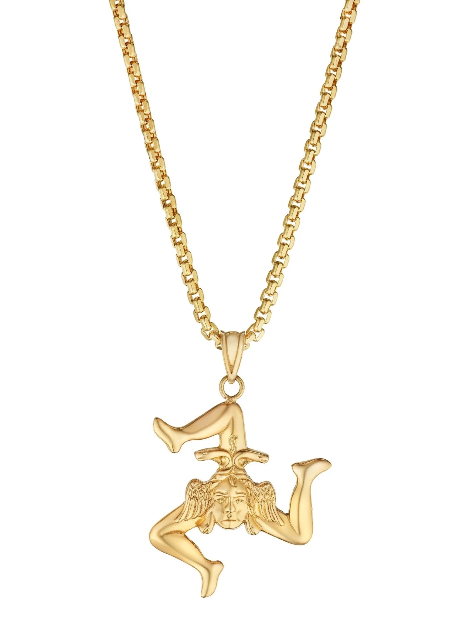 14k Gold Sicilian Trinacria Charm - Image 3