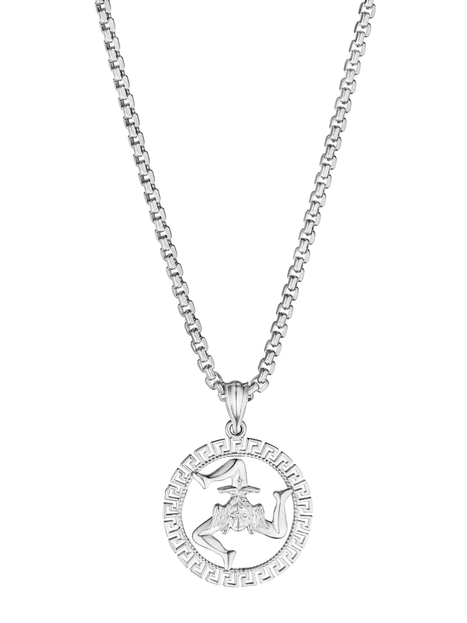14k Gold Sicilian Trinacria Pendant With Key Bezel - Image 6